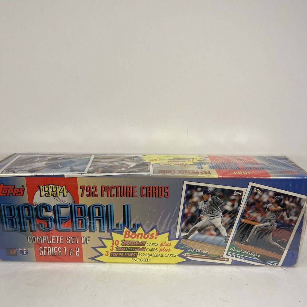 1994 Topps Baseball Complete Set of Series 1 & 2 792 Picture Cards - NEW, SEALED